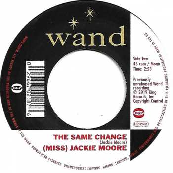 SP Jackie Moore: Who Told You / The Same Change 127679