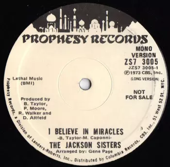 Jackson Sisters: I Believe In Miracles