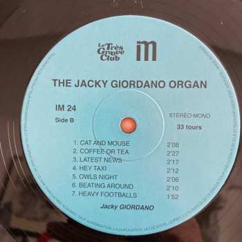 LP Jacky Giordano: Jacky Giordano Organ 320098