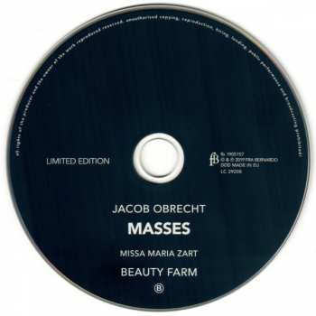 2CD Jacob Obrecht: Masses LTD 339770