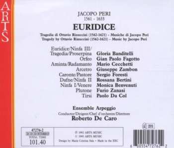 2CD Jacopo Peri: Euridice 276511