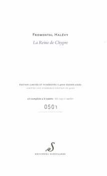 2CD Jacques Fromental Halévy: La Reine De Chypre LTD | NUM 395966