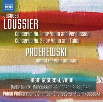 Album Jacques Loussier: Concerto No. 1 For Violin And Percussion, Concerto No. 2 For Violin And Tabla, Sonata For Violin And Piano