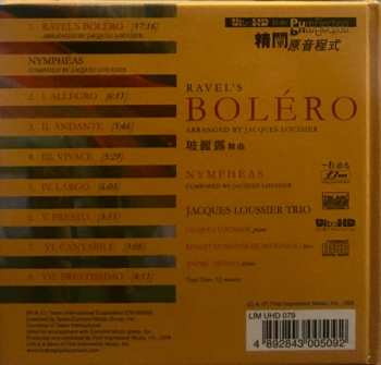 CD Jacques Loussier Trio: Ravel's Bolero 179605