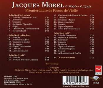CD Jacques Morel: Premier Livre de Pièces de Violle 290785
