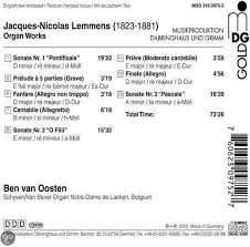 CD Jacques-Nicolas Lemmens: Organ Works | Complete Sonatas & Selected Works 276139