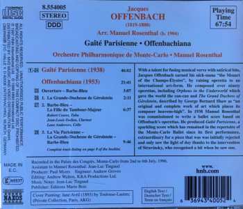 CD Jacques Offenbach: Gaîté Parisienne • Offenbachiana 451500