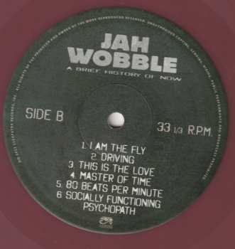 LP Jah Wobble: A Brief History Of Now CLR | LTD 506282