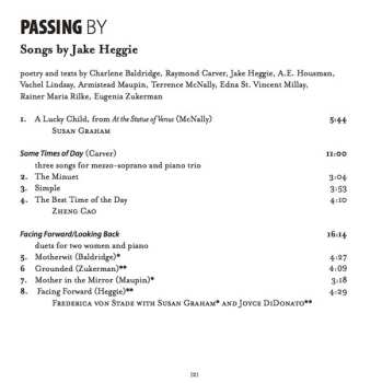 CD Jake Heggie: Passing By (Songs By Jake Heggie) 510686