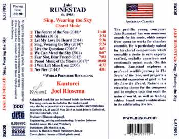 CD Jake Runestad: Sing, Wearing The Sky 326951