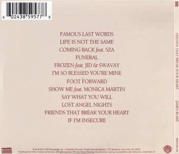 CD James Blake: Friends That Break Your Heart LTD 460334