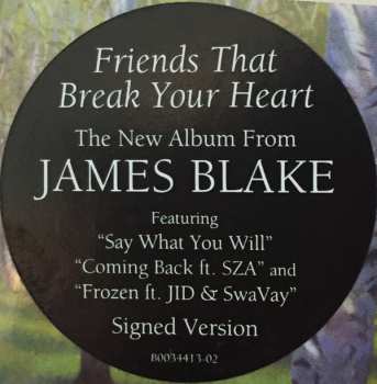 CD James Blake: Friends That Break Your Heart LTD 460334
