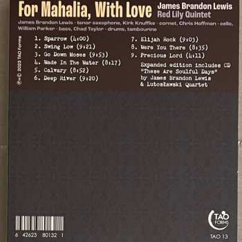 2CD James Brandon Lewis: For Mahalia, With Love 485339