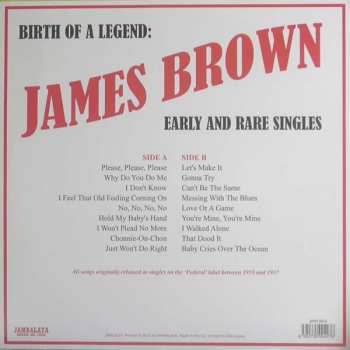 SP James Brown: Birth Of A Legend: Early And Rare Singles LTD 354493