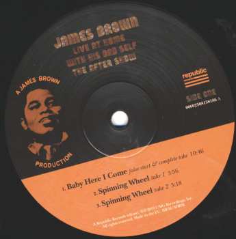 LP James Brown: Live At Home With His Bad Self (The After Show) LTD 466722