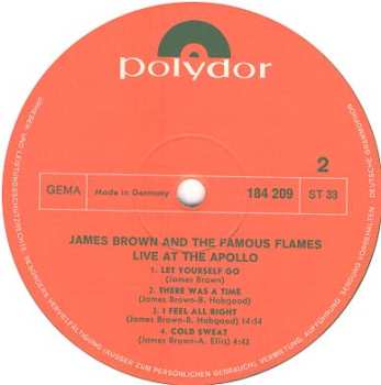 2LP James Brown & The Famous Flames: Live At The Apollo 