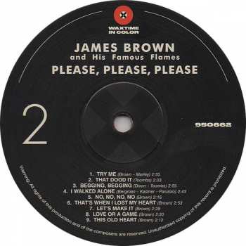 LP James Brown & The Famous Flames: Please Please Please LTD | CLR