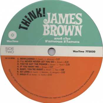 LP James Brown & The Famous Flames: Think! 87960