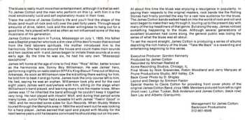 CD James Cotton: Take Me Back