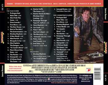2CD James Horner: Jumanji (Expanded Original Motion Picture Soundtrack) LTD 413728