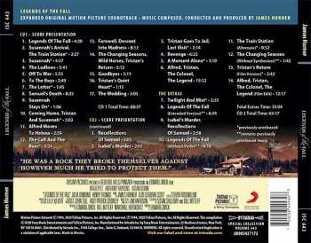 2CD James Horner: Legends Of The Fall (Expanded Original Motion Picture Soundtrack) LTD 116331