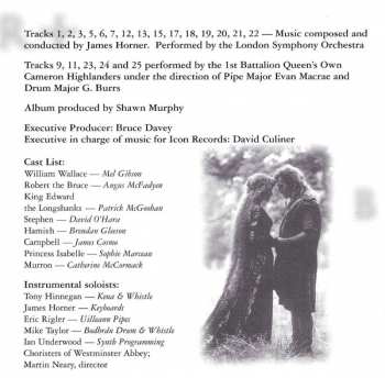 CD James Horner: More Music From Braveheart 5777