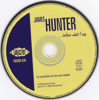 CD James Hunter: ...Believe What I Say 227400