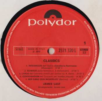 LP Orchester James Last: Classics
