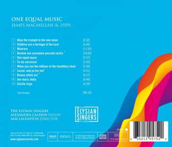 CD James MacMillan: One Equal Music 321610
