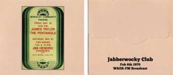 CD James Taylor: Audio Radiance - Jabberwocky Club, Feb 6th 1970 WAER-FM Broadcast 349636