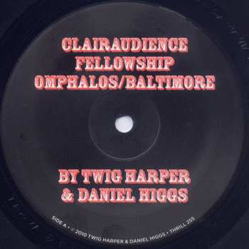 LP James Twig Harper: Clairaudience Fellowship Omphalos/Baltimore 71439