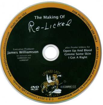 CD/DVD James Williamson: Re-Licked DIGI 461270