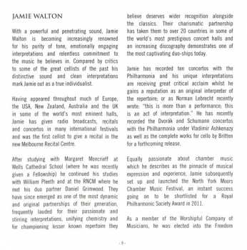 CD Jamie Walton: Cello Sonatas 316190