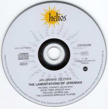 CD Jan Dismas Zelenka: Lamentations Of Jeremiah 282394