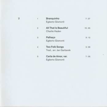 2CD Jan Garbarek: Carta De Amor 322226