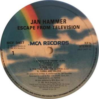 LP Jan Hammer: Escape From Television