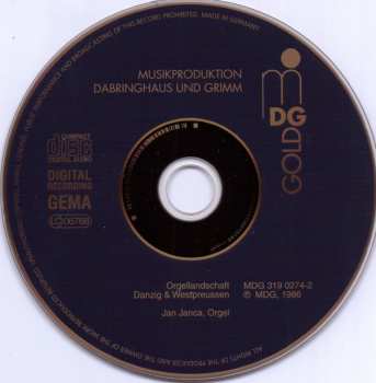 CD Jan Janca: Orgellandschaft: Danzig & Westpreussen / Organ Landscape: Gdańsk and West Prussia 464816