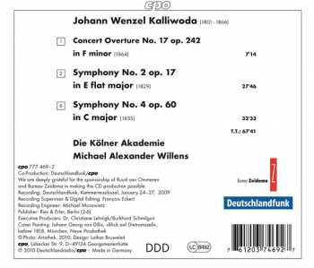 CD Jan Kalivoda: Symphonies Nos. 2 & 4 173966