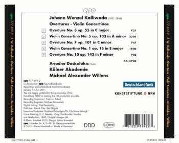 CD Jan Kalivoda: Violin Concertinos • Overtures 281323