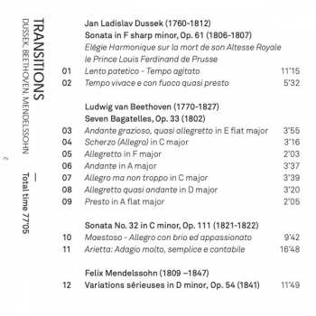 CD Jan Ladislav Dusík: Transitions 324301
