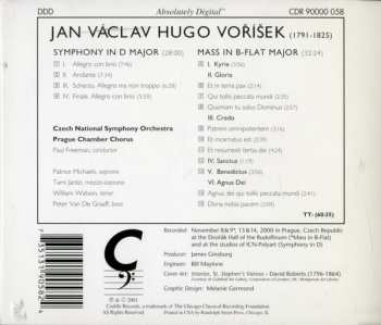 CD Jan Václav Hugo Voříšek: Symphony In D • Mass In B-Flat 301353