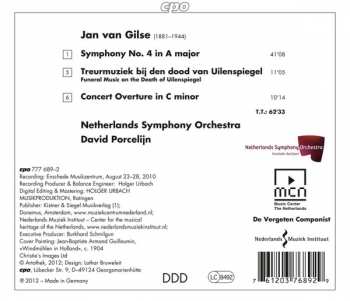 CD Jan Van Gilse: Symphony No. 4 · Concert Ouverture · Funeral Music 264833