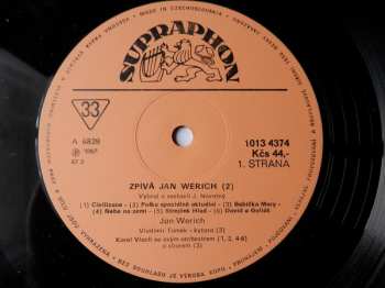 LP Jan Werich: Zpívá Jan Werich 2 52781