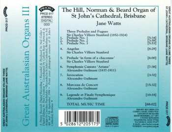 CD Jane Watts: The Hill, Norman & Beard Organ Of St John's Cathedral, Brisbane 196237