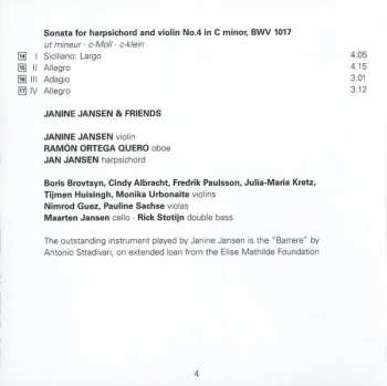CD Janine Jansen: Bach Concertos 3324