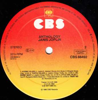 2LP Janis Joplin: Anthology