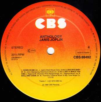 2LP Janis Joplin: Anthology