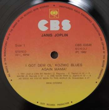LP Janis Joplin: I Got Dem Ol' Kozmic Blues Again Mama!