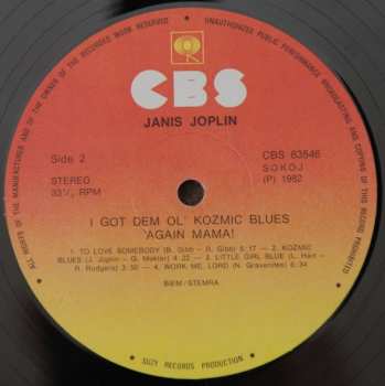 LP Janis Joplin: I Got Dem Ol' Kozmic Blues Again Mama!