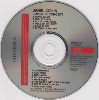 CD Janis Joplin: In Concert 17538